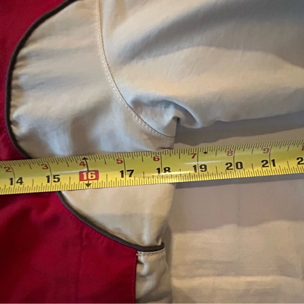 North Face Boys Zip-In Fleece Jacket M‎ Red Gray 2-in-1 System